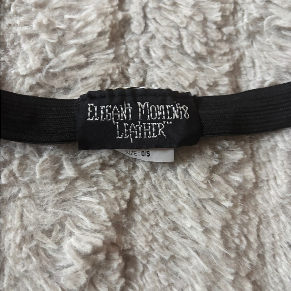 Elegant Moments Black Leather Teddy - Picture 5 of 5